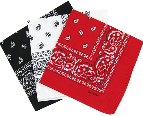 polyester bandana, polyester bandana print, polyester transfer print,